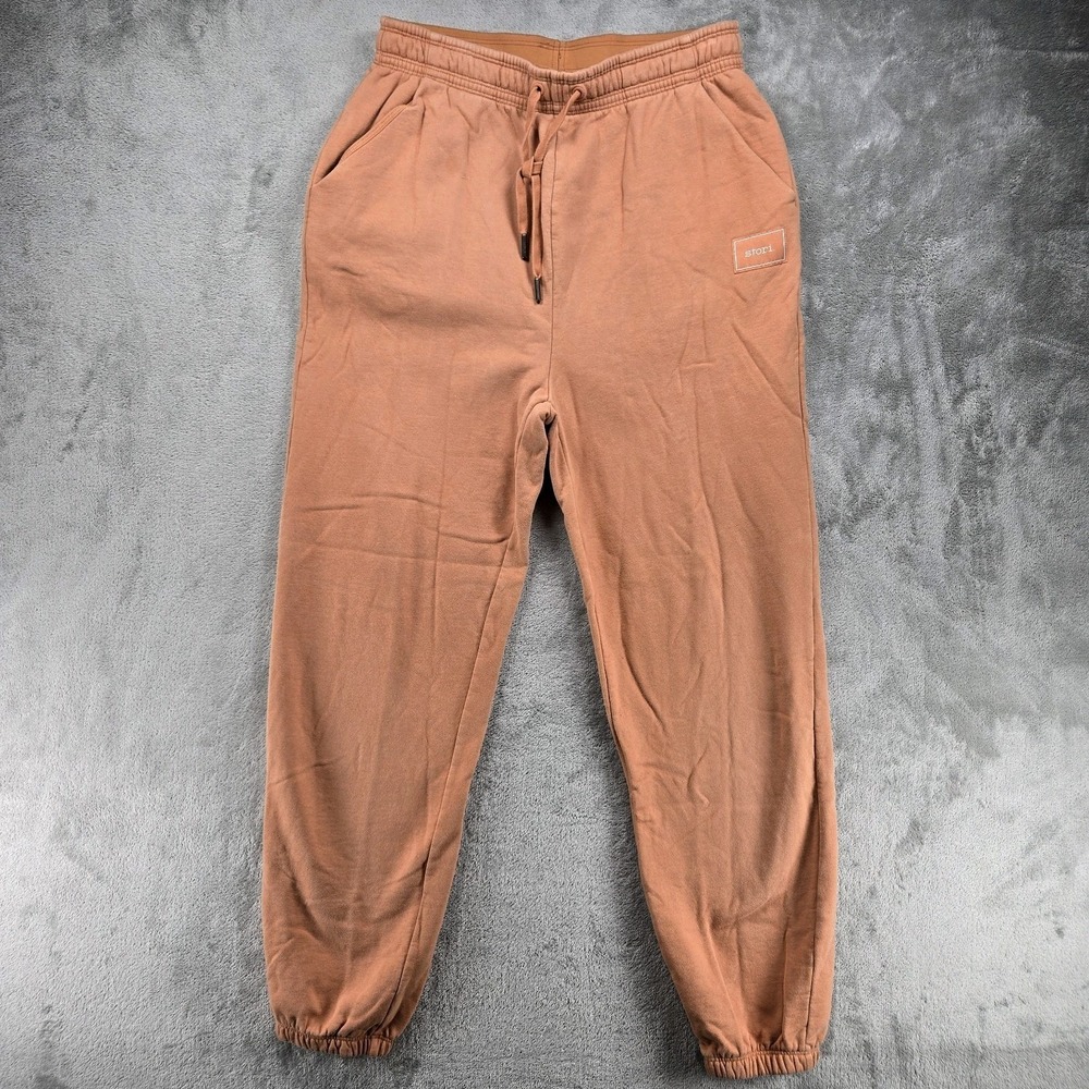 Stori by Katy Hearn Sweatpants Size 8 Casual Comfort Loungewear Orange Pockets M